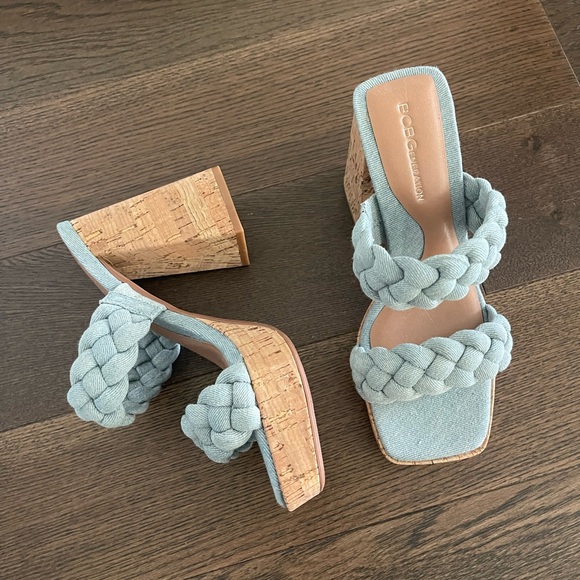 Bcbg platform heels in denim color - Picture 2 of 5